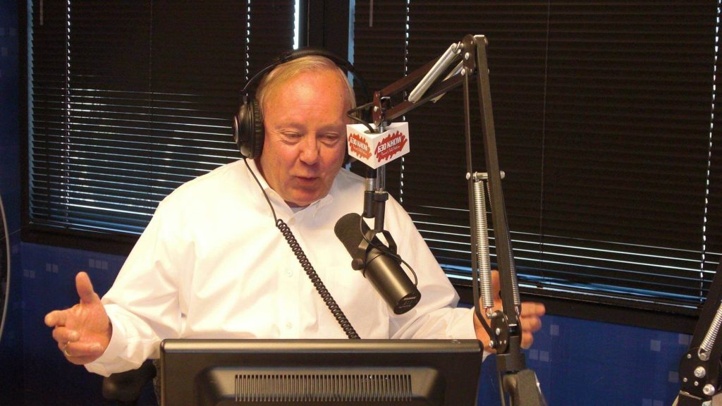 Gary Bell in the radio studio